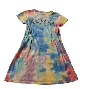 Smiley World  Tie Dye Dress Multi Colored 60% Cotton 40% Rayon Size XS (6-6X)